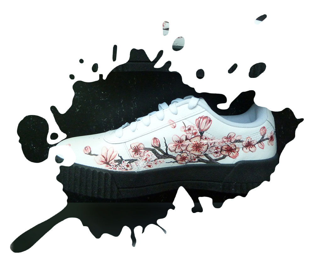 chaussures fleurs