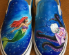 Vans Custom petite sirène Ariel et Ursula