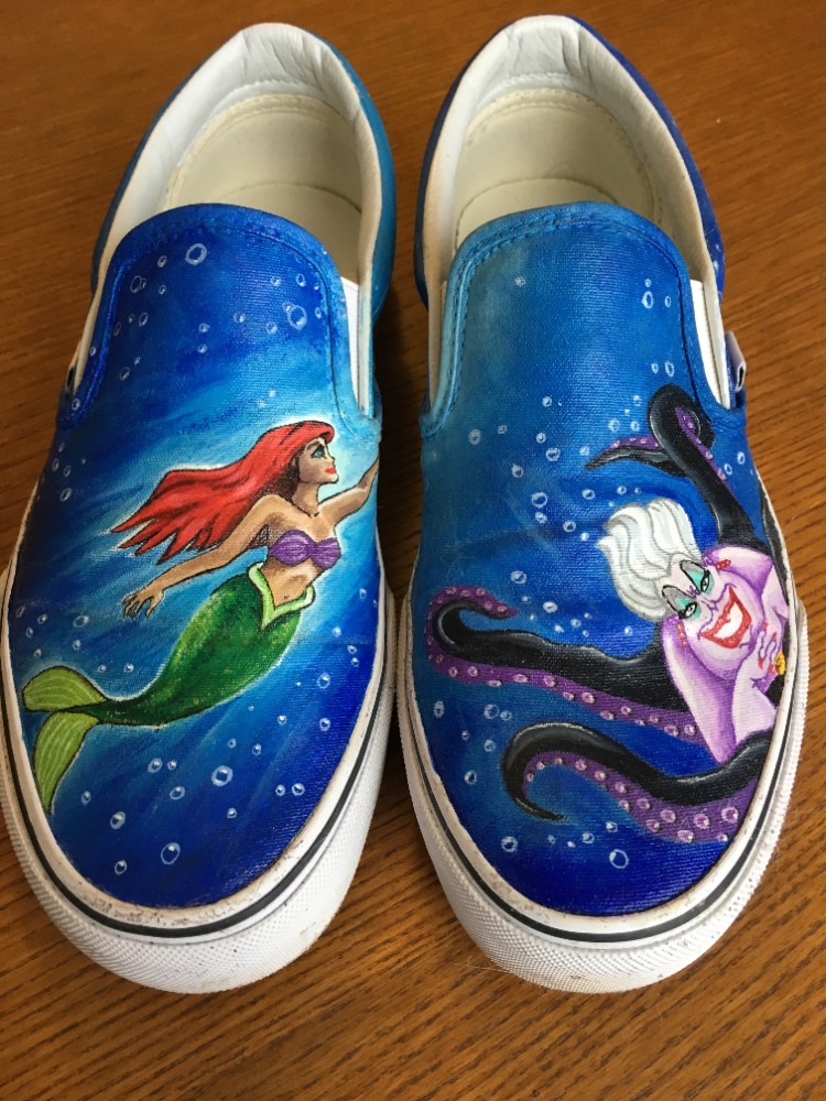 Vans Custom petite sirène Ariel et Ursula