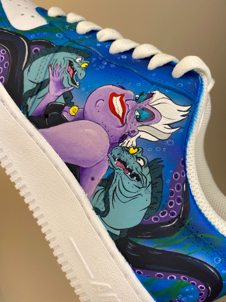 Nike AF1 Petite sirène Ursula et les murènes 