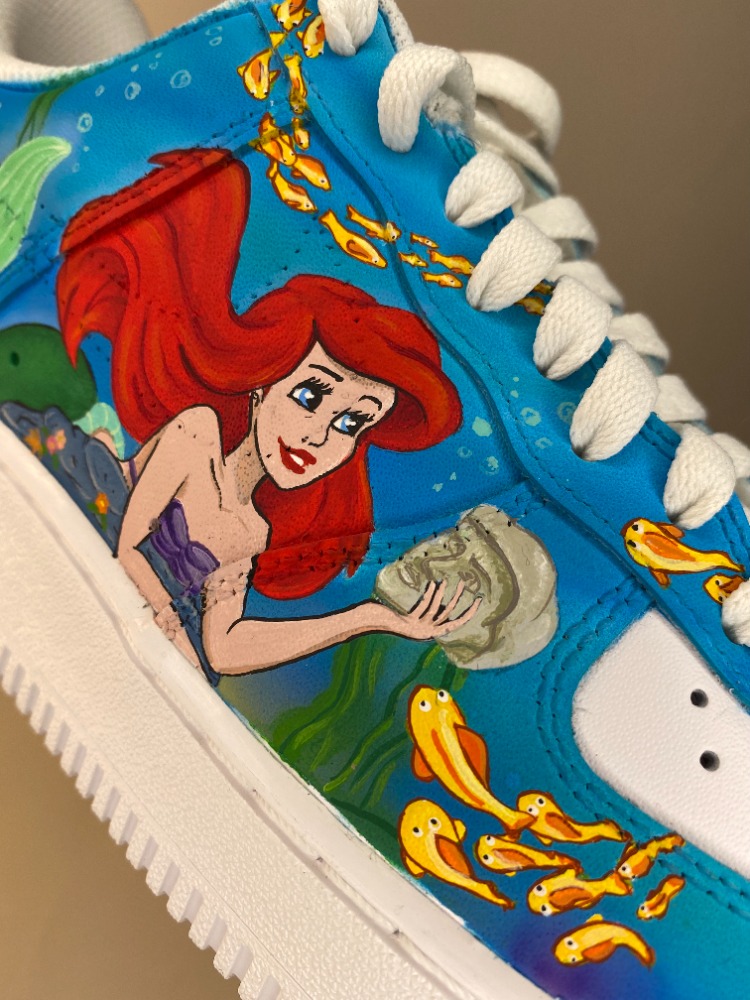 Nike AF1 custom petite Sirène Ariel
