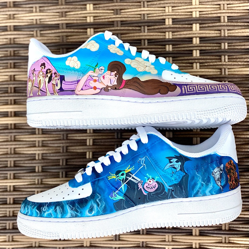 Nike AF1 Coté intérieurs Megara Moires Disney Hercules