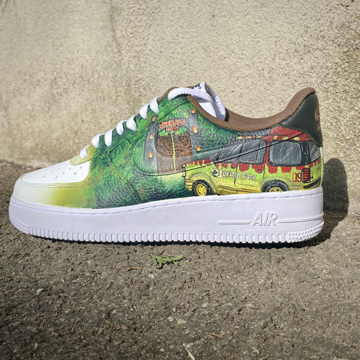 Jurassic Park custom sur AF1 Jeep + Porte du parc